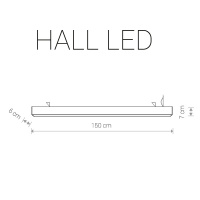 Подвесной светодиодный светильник Nowodvorski Hall Led 9466