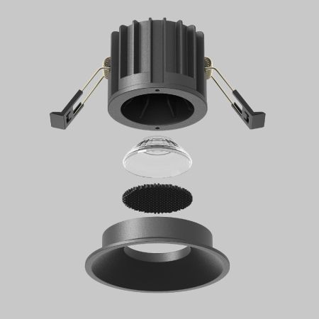 Встраиваемый светильник Maytoni Round DL058-12W-DTW-B