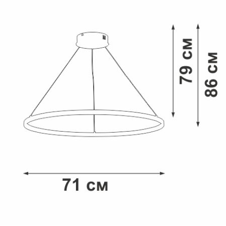 Подвесной светильник Vitaluce V2516DT-0/1S