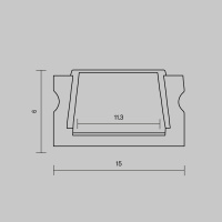 Алюминиевый профиль накладной 15x6 Maytoni Led Strip ALM-001-W-2M 631004