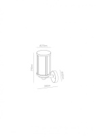 Настенный светильник ARTE Lamp A1036AL-1BK