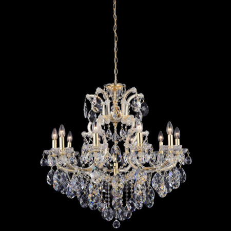 Подвесная люстра Crystal Lux Isabel SP11 Gold/Transparent