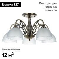 Потолочная люстра Arte Lamp Spica A3037PL-5AB