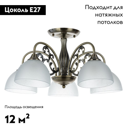 Потолочная люстра Arte Lamp Spica A3037PL-5AB