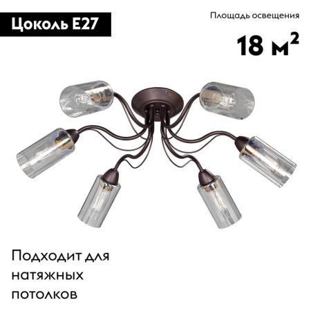 Потолочная люстра Vitaluce V3744-8/6PL