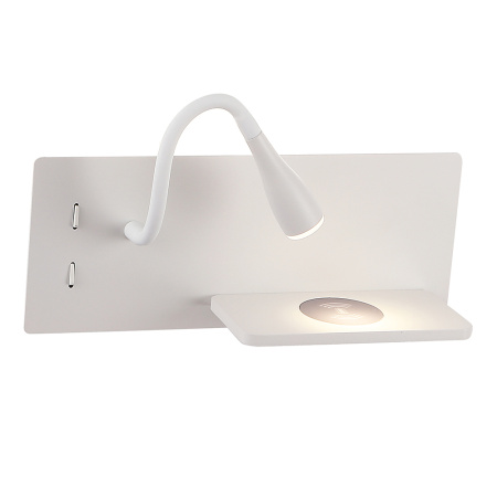 Настенный светильник Crystal Lux CLT 217W Qi+USB WH