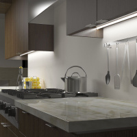 Угловой алюминиевый профиль для светодиодной ленты Elektrostandard LL-2-ALP008 серый/белый