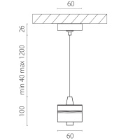 Подвес с верхней светящейся частью к 21443x-214440/21448x/21449x LED 5W 395Lm 4000K Lightstar 590057-4000