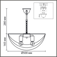 Подвесная люстра Lumion Neoclassi Amalia 8377/5