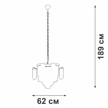 Подвесная люстра Vitaluce V58370-8/13