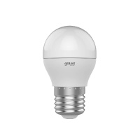 Лампа светодиодная Gauss E27 7,5W 4100К шар матовый 1053228