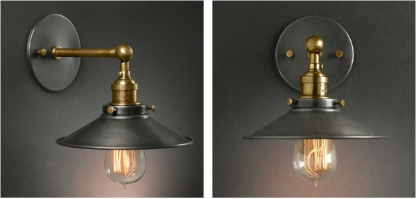 Бра ImperiumLoft Cone 20th c.Factory filament 84835-22