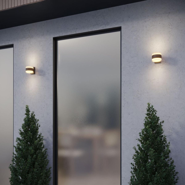 Уличный настенный светильник с переключателем цв. температуры Novotech Street Estima 359720