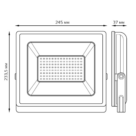 Прожектор светодиодный Gauss Elementary 100W 3000К 613527100