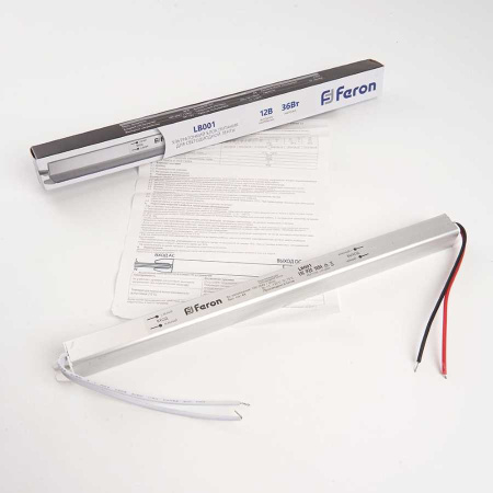 Блок питания Feron LB001 12V 36W IP20 3A 41343