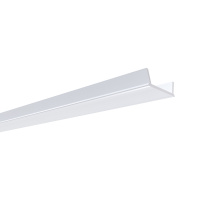 Профиль угловой накладной Apeyron ширина ленты до 10мм (рассеиватель, заглушки - 2шт) 08-07-ЧБ