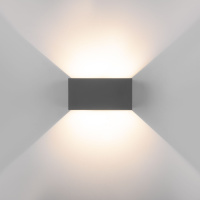 Уличный настенный светодиодный светильник Elektrostandard Winner 35137/W серый