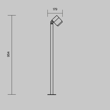 Ландшафтный светильник Maytoni Spira O497FL-L12B3K