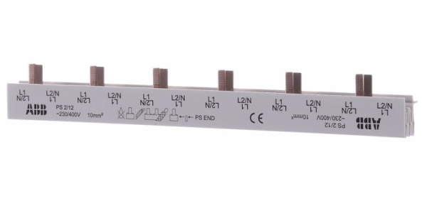 Гребенка 2 фазная 63A 12 мод. PS2/12 ABB