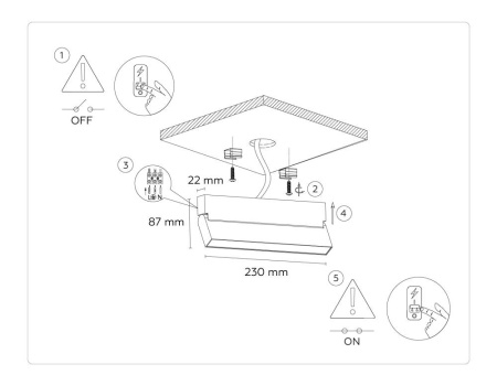 Настенно-потолочный светильник Ambrella Light Move TA1818