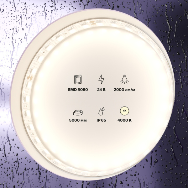 Светодиодная лента Maytoni Led Strip 24В 5050 21Вт/м 4000K 5м IP65 20026