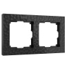 Рамка Werkel Hammer на 2 поста черный W0022408