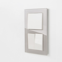 Рамка Favorit на 2 поста дымчатый WL01-Frame-02 Werkel