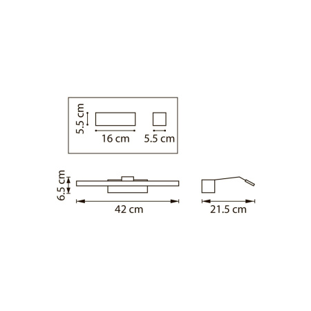Подсветка для зеркал Lightstar Muro Spec 808687-4