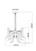 Подвесная люстра Arte Lamp Maya A4072LM-6GO