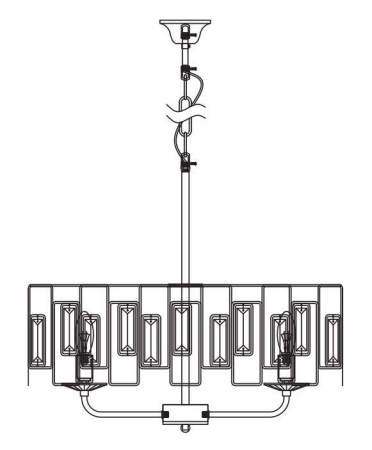 Подвесная люстра Rivoli Waltraud 1028-206 Б0052465
