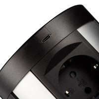 Блок розеток 107J (4 секции, 2 USB А + 2 USB С) Mebax 00-00001464