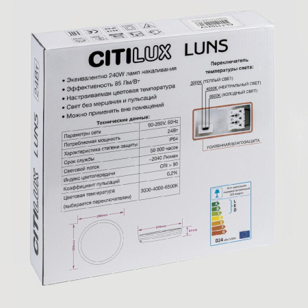 Потолочный светильник Citilux Luns CL711020V