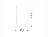 Шинопровод накладной AM Group AM541 3M WH SMART