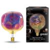 Лампа светодиодная диммируемая филаментная Gauss E27 5W 1800K шар розовый 1007802103