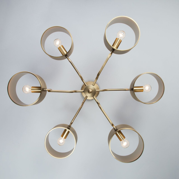 Потолочная люстра Bogates Pallada 293/6 Smart латунь