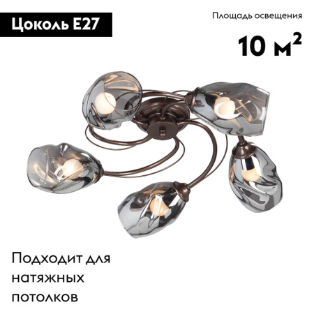 Потолочная люстра Vitaluce V4937-7/5PL