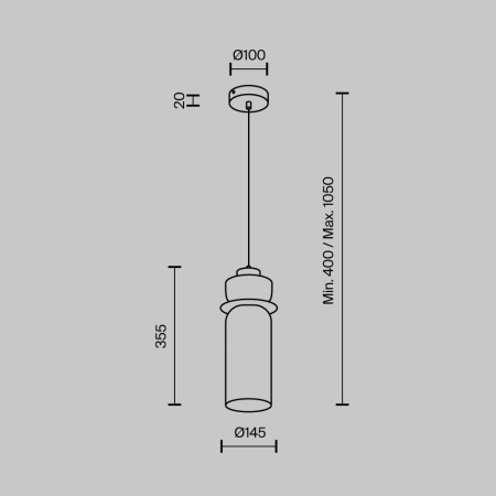 Подвесной светильник Modestyle MS.1410.120 CR