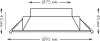 Встраиваемый светильник Gauss Basic Downlight 9033420205