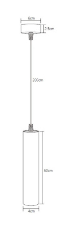 Подвесной светодиодный светильник Fiberli Tube460BN 12110202
