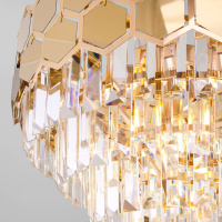 Подвесная люстра Eurosvet Ariana 10124/5 золото/прозрачный хрусталь Strotskis Smart (10113/5)