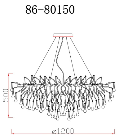 Подвесная люстра Garda Decor 86-80150
