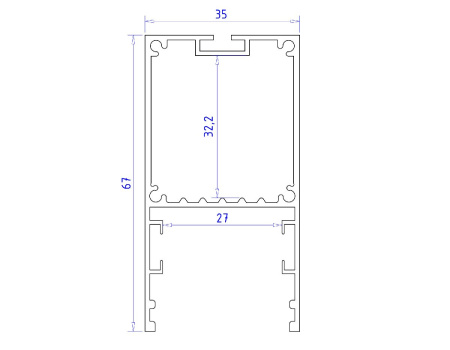 Алюминиевый профиль Ambrella Light Profile System GP3000AL