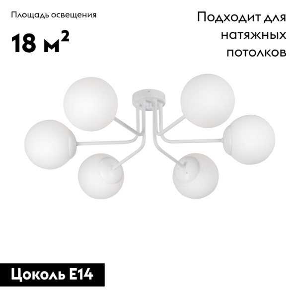Потолочная люстра Vitaluce V4995-0/6PL