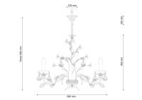 Подвесная люстра Lucia Tucci Fiori Di Rose 1770.6