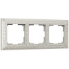 Рамка Antik на 3 поста жемчужный WL07-Frame-03 Werkel