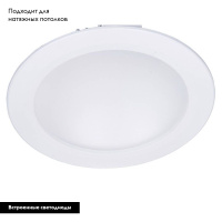 Встраиваемый светодиодный светильник Arte Lamp Riflessione A7016PL-1WH