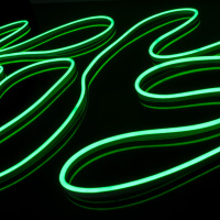 Светодиодный гибкий неон LS001 220V 9.6W 120Led 2835 IP67 односторонний зеленый Elektrostandard