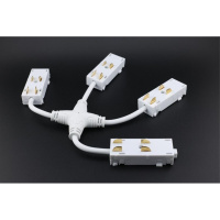 Коннектор питания Х-образный угловой для магнитного шинопровода Aployt Magnetic track 220 APL.0280.10.05