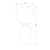 Настольная лампа Eurosvet Оптима Bubble 01197/1 белый