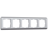Рамка Stream на 5 постов серебряный WL12-Frame-05 Werkel